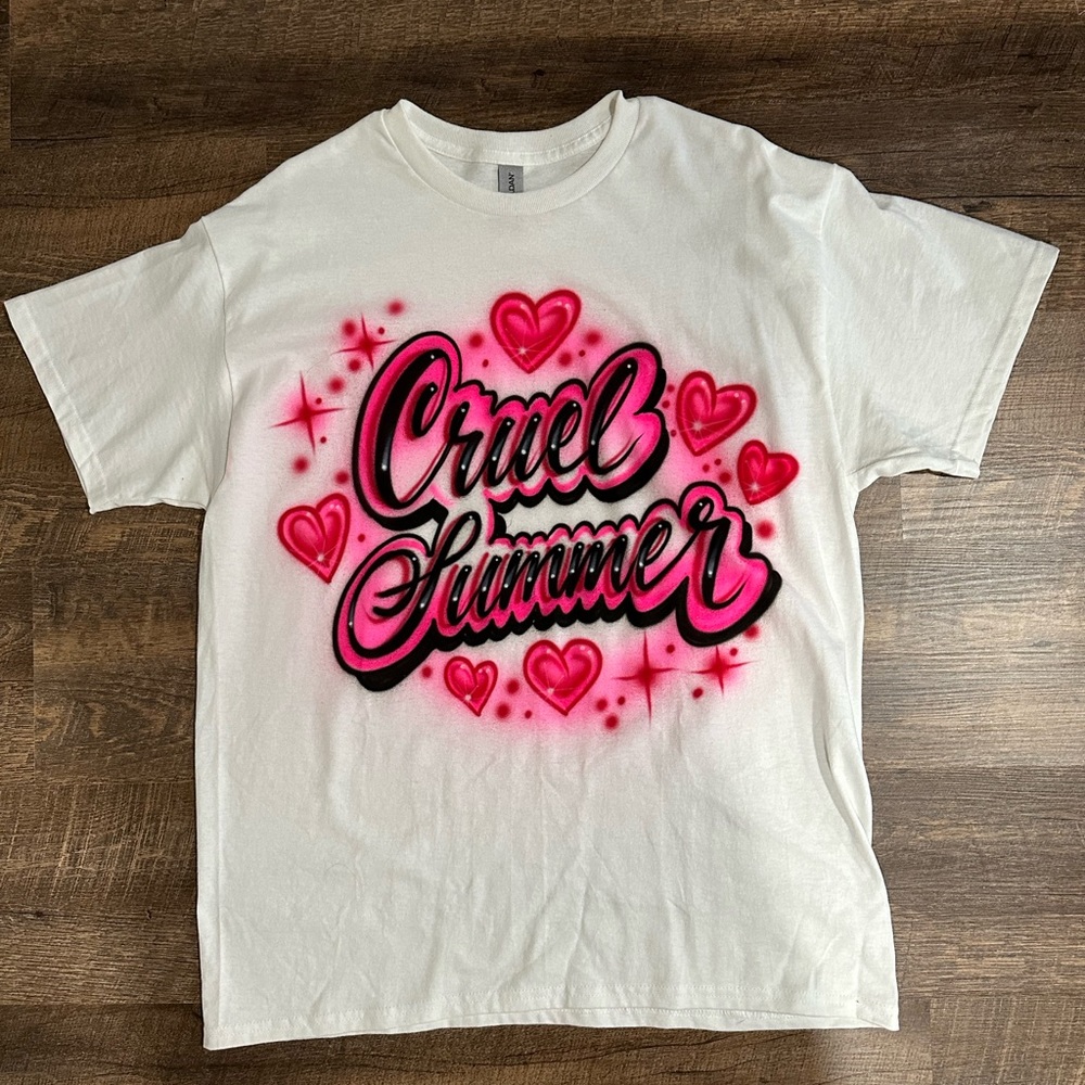 Taylor Swift Cruel Summer Airbrushed t-shirt for Eras Tour (oversized)